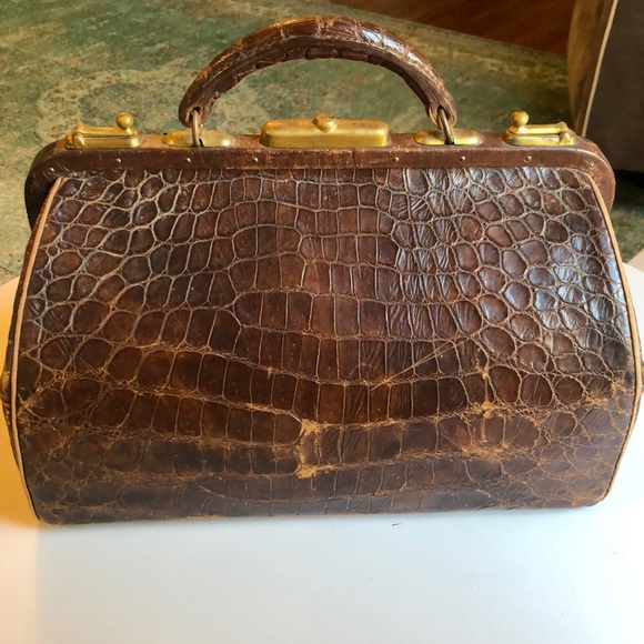 Authentic crocodile vintage doctors bag - Picture 3 of 7